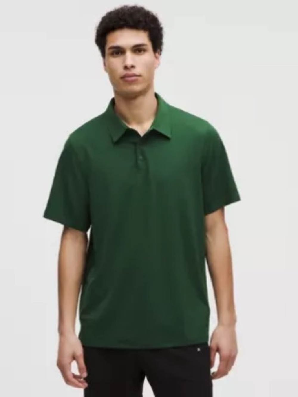 Lululemon Forest Green Men's Performance Polo Size L Golf Athletic Casual